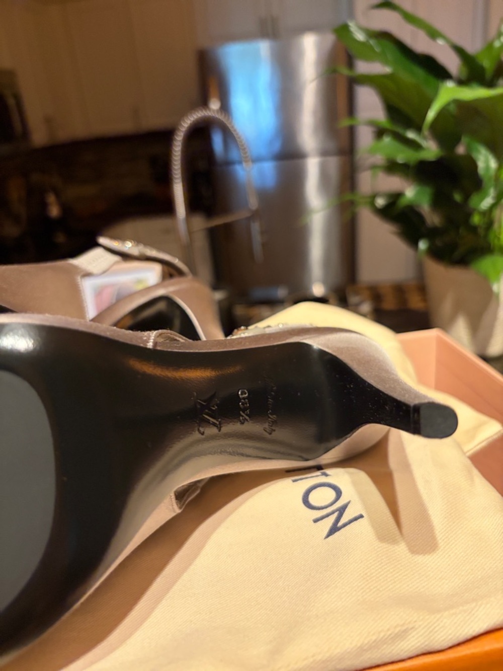 Elegant Women's Silver Slingback Pumps Louis Vuitton NWT - Picture 7 of 8